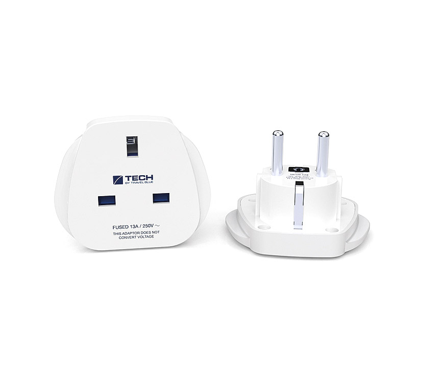 Adaptateur secteur EU vers UK 13A max - Chargeurs USB - Chargeurs