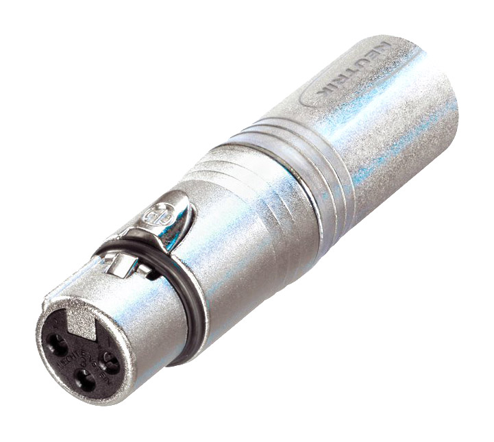 ADAPTATEUR 3FX-3J XLR femelle 3pts - fiche jack 6.35mm 3pts. pour