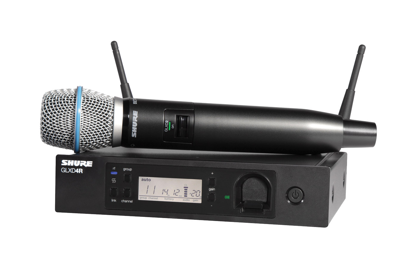 Le SHURE GLXD24R+E-B87A : Système numérique micro HF BETA87A