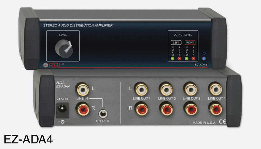 Acheter Amplificateur Audio stéréo 1 entrée 4 sorties, distributeur de  Signal, entrée 1 canal, sortie 4 canaux RCA