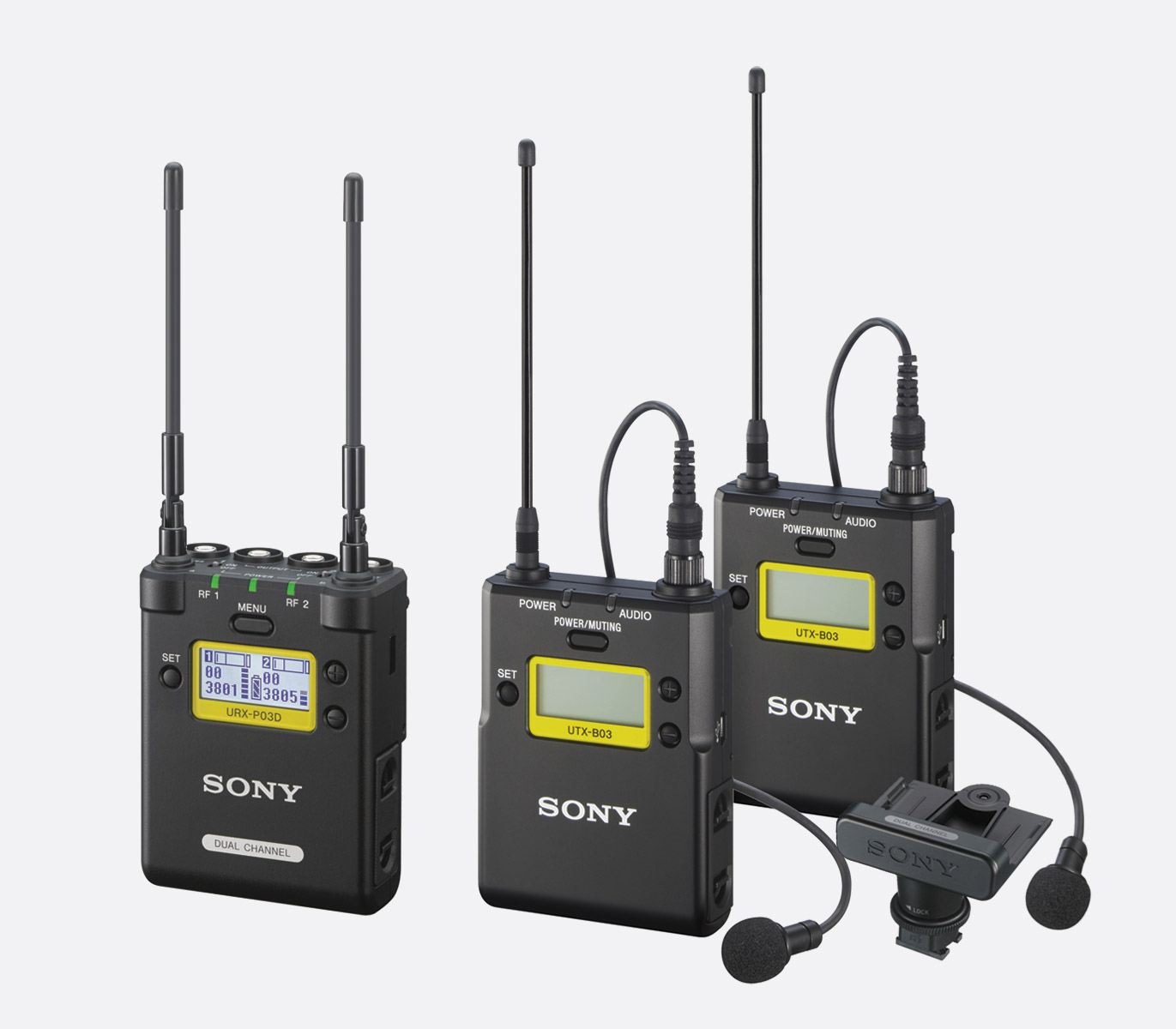 SONY UWP-D21 SYSTEM SANS FIL émetteur cravate, récepteur portable, CH33-41  (K33)