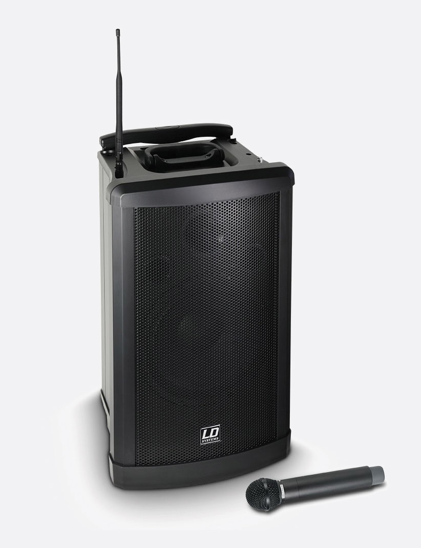 LD SYSTEMS ROADBUDDY 10 HBH 2 B5 - Sono portable sur batterie, lecteur  multimedia USB SD, 1 Micro headset et 1 micro main fourni - Rockamusic